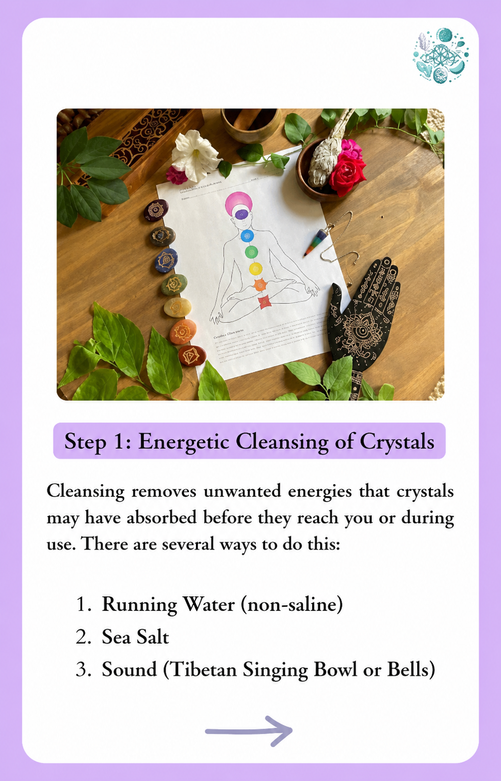 Preview: Energetically cleansing your crystals