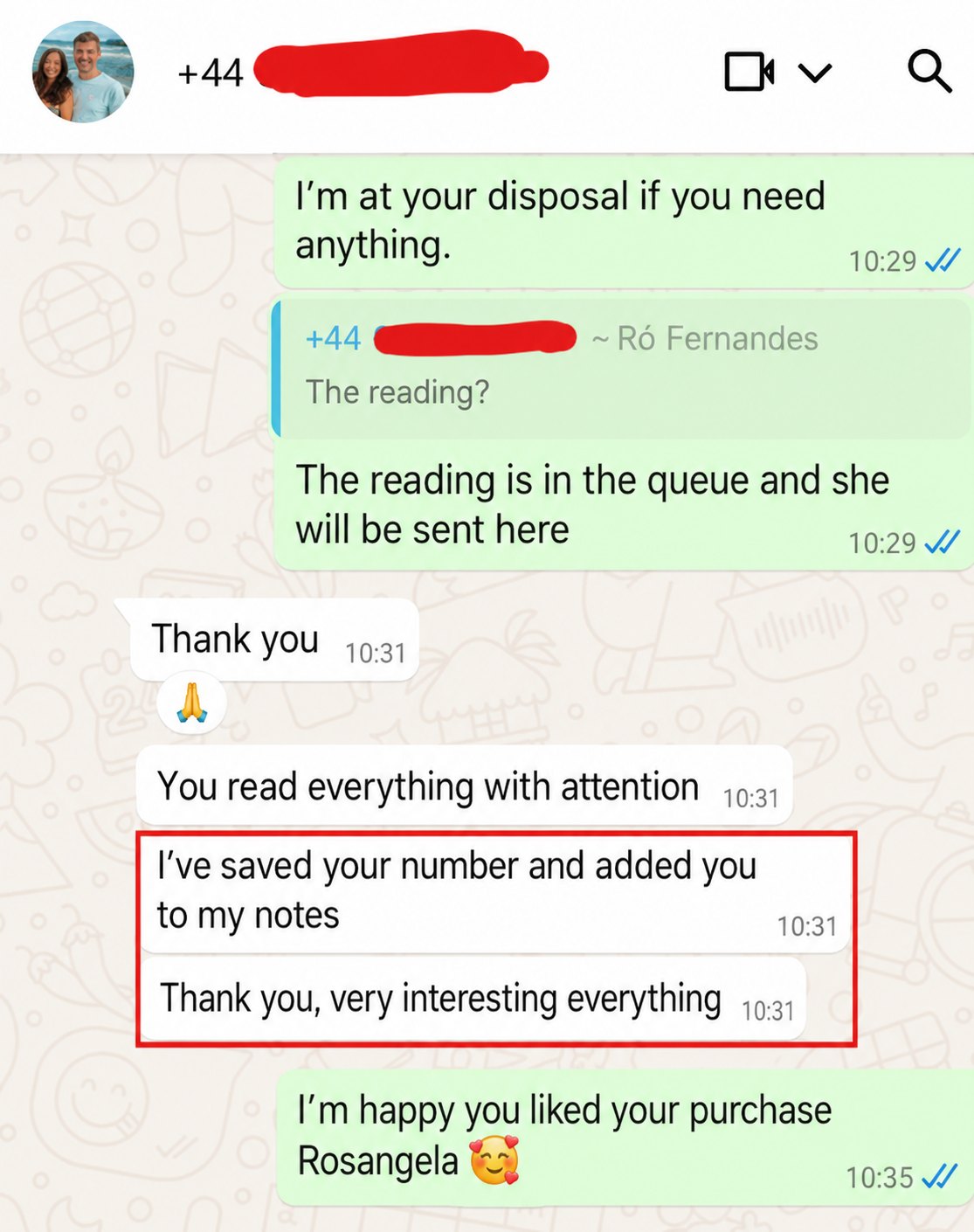 WhatsApp message: the best guide I have come across